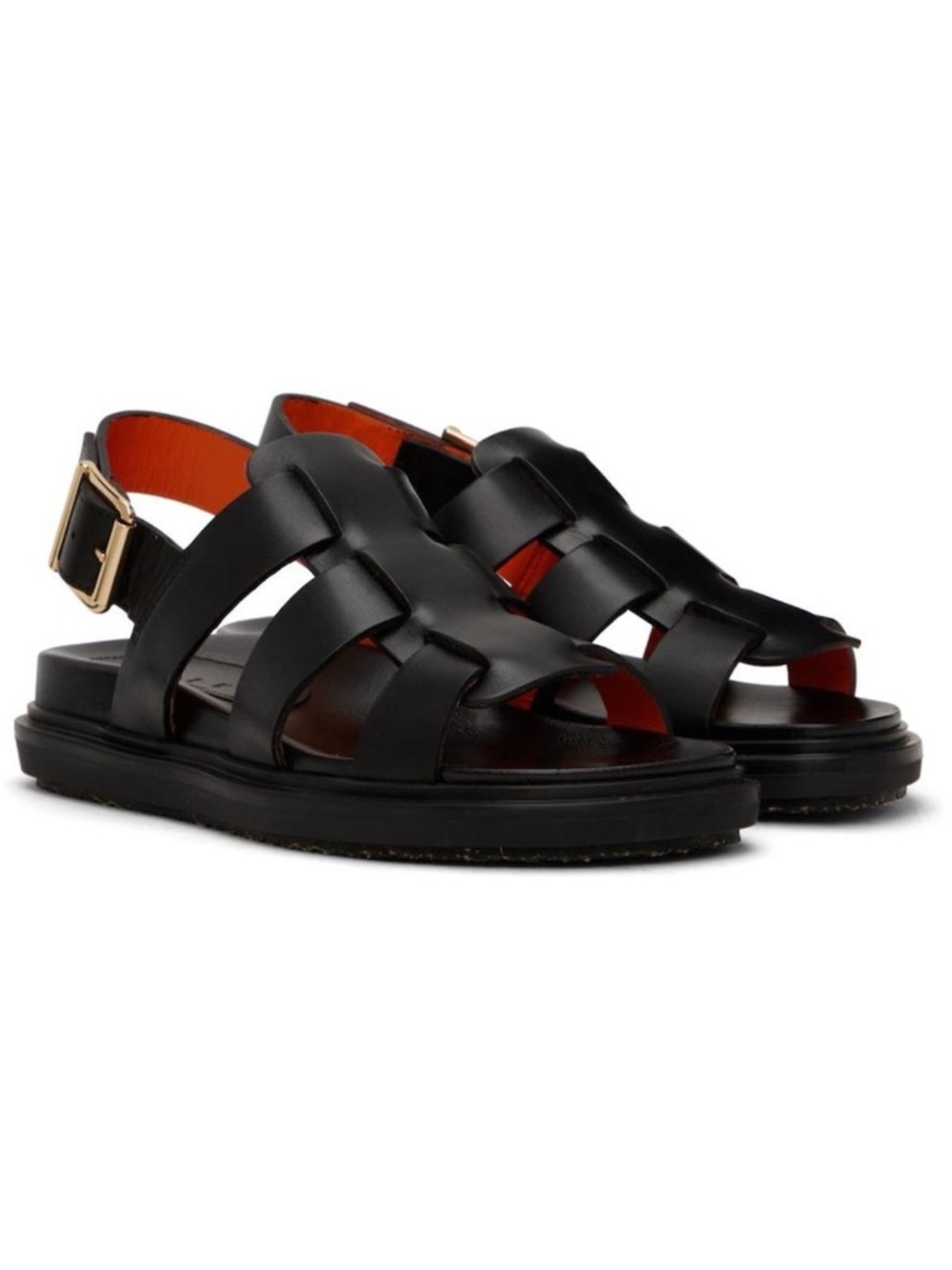 MARNI Black Gladiator Sandals